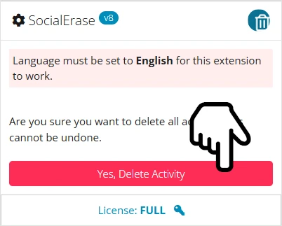 Delete TikTok Activity